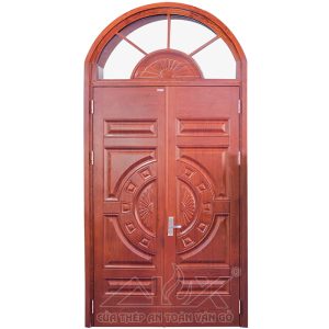Cửa Thép Vân Gỗ 2 Cánh Cân A15 - AL