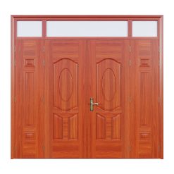 Cửa Thép Vân Gỗ 4 Cánh Lệch | Mã A42-K.07.2