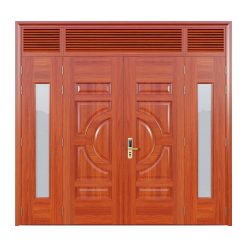 Cửa Thép Vân Gỗ 4 Cánh Lệch | Mã A42-NC.02K